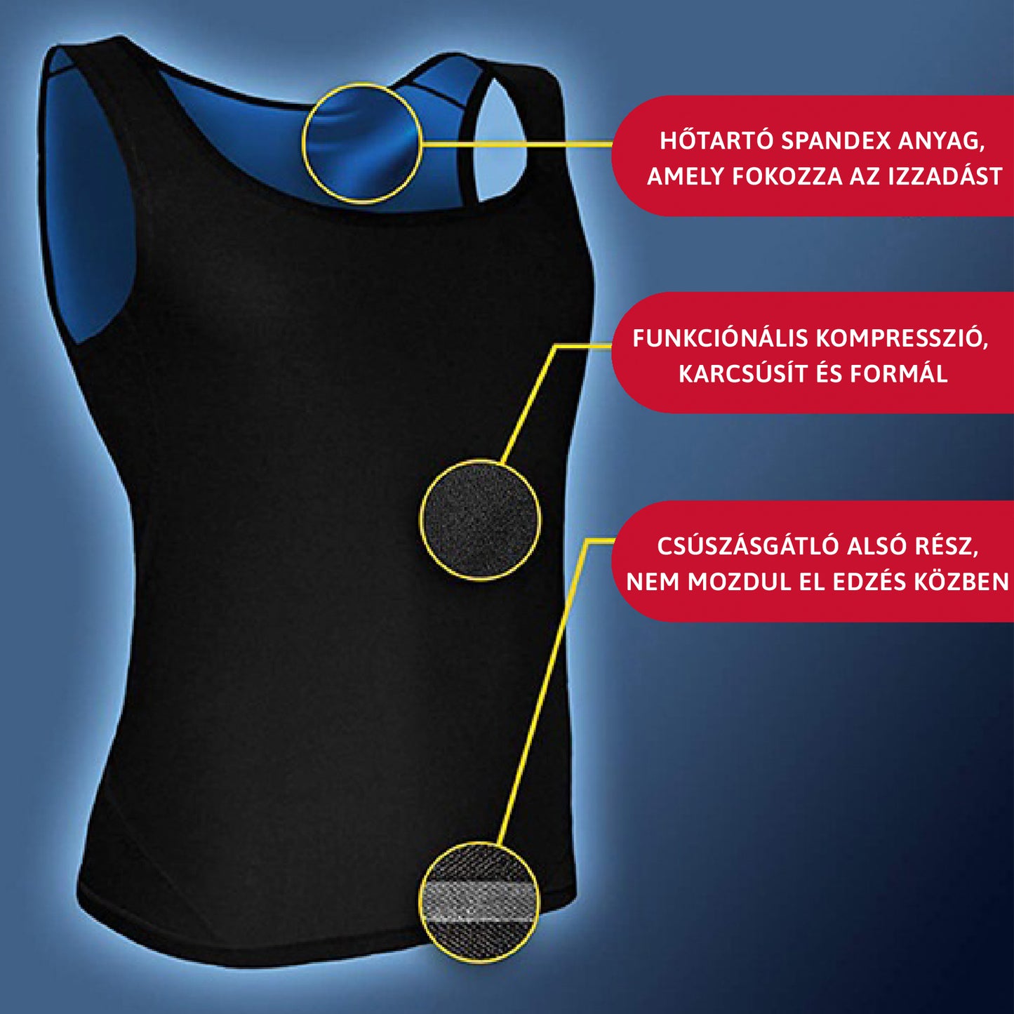 Fitt Forma Heat - Hőfokozó férfi edző trikó